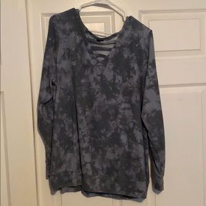 Tie die long sleeve shirt